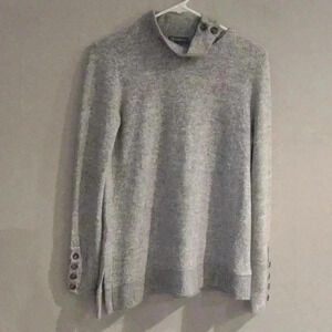 Democracy gray long sleeve soft sweater women's extra small‎